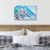 ヒマラヤ山峰のチベットの風景 キャンバスプリント (インサイチュ (寝室))