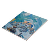 ヒマラヤ山峰のチベットの風景 タイル (側面)