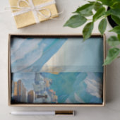 ヒマラヤ山峰のチベットの風景 薄葉紙 (ギフト)