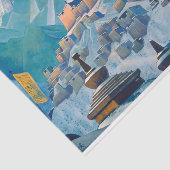 ヒマラヤ山峰のチベットの風景 薄葉紙 (詳細)