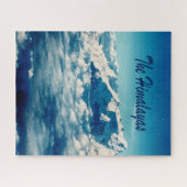 ヒマラヤ山脈と文字 ジグソーパズル (横)