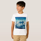 ヒマラヤ山脈(テキストあり) Tシャツ (正面フル)
