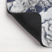 ヒマラヤ氷河の衛星ビュー マウスパッド (コーナー)