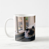 ヒマラヤ猫の写真が付いているマグ コーヒーマグカップ (左)