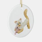 ヒマラヤ猫の火炎点セラミックオーナメント セラミックオーナメント (右)