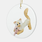ヒマラヤ猫の火炎点セラミックオーナメント セラミックオーナメント (左)