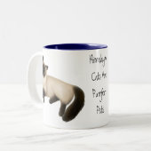 ヒマラヤ猫はPurrfectのマグです ツートーンマグカップ (正面左)