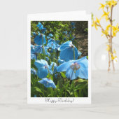 ヒマラヤ青ケシのバースデー・カード カード (黄色い花)