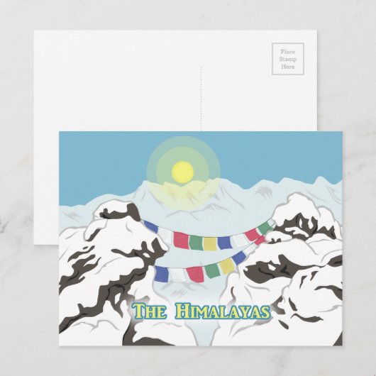 ヒマラヤ ポストカード (正面/裏面)