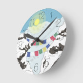 ヒマラヤ ラウンド壁時計 (傾斜)