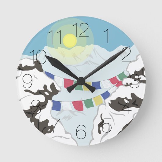 ヒマラヤ ラウンド壁時計 (正面)