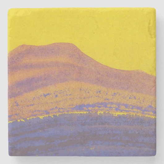 ヒマラヤ（山脈）（ニコライ・ローリヒ） ストーンコースター (正面)