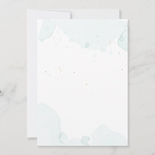  ヒマワエレガントーロマンティックグリーンリーF030インビタ 招待状 (裏面)