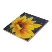 ヒマワカラフルリ陶板 タイル (側面)