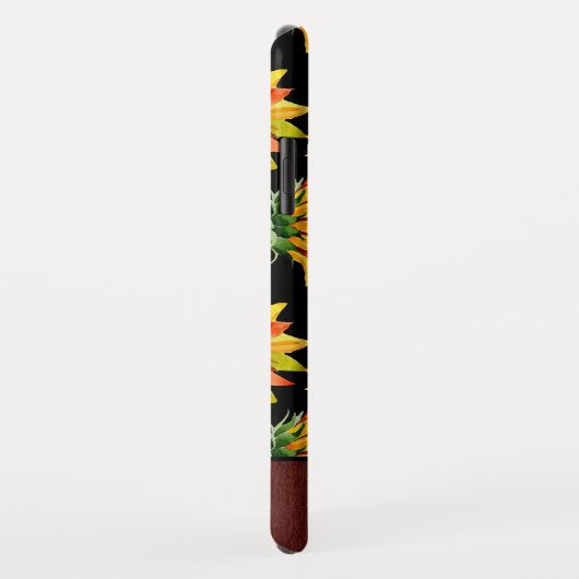 ヒマワパーソナライズされたリの木の名前 Case-Mate iPhoneケース (裏面/右)