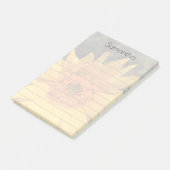 ヒマワパーソナライズされたリPost-it®ノート4 x 6インチ ポストイット (アングル)