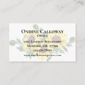 ヒマワモダンリーホームビジネススキンカ気にード 名刺 (裏面)