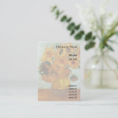 ヒマワラのビンセント・ヴァン・ゴッホ 名刺 (スタンド正面)