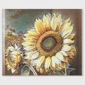 ヒマワラズオンウィンドアモダンートコレクション ラッピングペーパー (フラット)