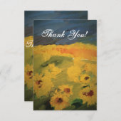 ヒマワラズフィールドアート,サンキューカード エンクロージャーカード (正面/裏面)