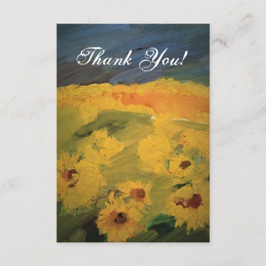ヒマワラズフィールドアート,サンキューカード エンクロージャーカード (正面)