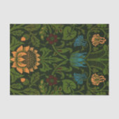 ヒマワリおよびつる植物のウィリアム・モリスのティッシュペーパー 薄葉紙 (正面)