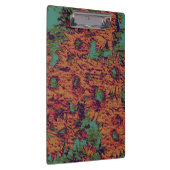 ヒマワリおよび葉のカムフラージュパターン クリップボード (右)