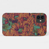 ヒマワリおよび葉のカムフラージュパターン Case-Mate iPhoneケース (裏面(横))