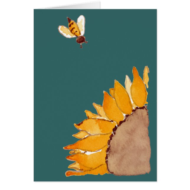 ヒマワリおよび蜂 (正面)