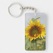 ヒマワリおよび蜂 キーホルダー (正面)