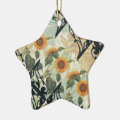 ヒマワリおよび鉄 セラミックオーナメント (左)