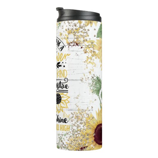 ヒマワリからのアドバイス タンブラー (回転右)