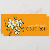 ヒマワリがあなたを結婚式に招待 招待状 (正面/裏面)