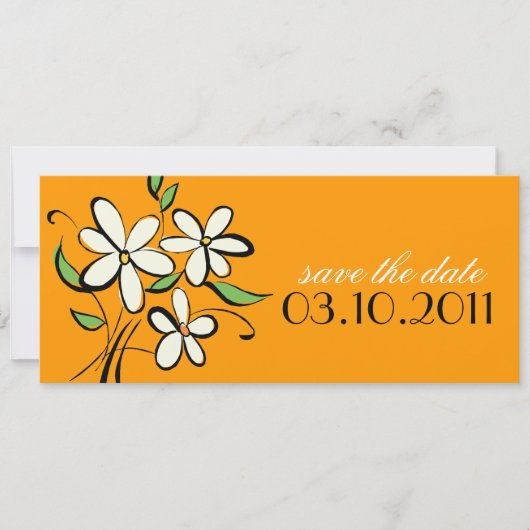 ヒマワリがあなたを結婚式に招待 招待状 (正面)