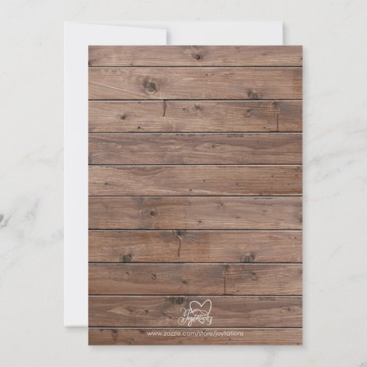 ヒマワリがベビーカードを希望 招待状 (裏面)