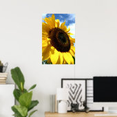 ヒマワリで閉ざされた花 ポスター (ホームオフィス)