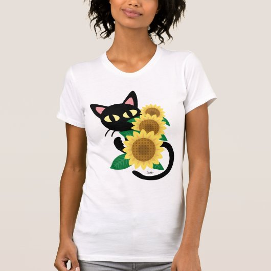ヒマワリとの気まぐれ Tシャツ (正面)