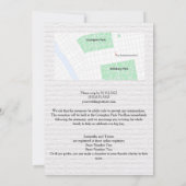 ヒマワリとカラユリの夏結婚式招待状 招待状 (裏面)