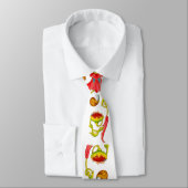 ヒマワリとカリカープリント ネクタイ (タイ)