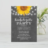 ヒマワリとストリングライトのバチェロレッテ 招待状 (スタンド正面)