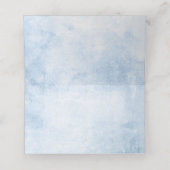 ヒマワリとダスティブルーアジサイ結婚ズ プレイスカード (内部開封)