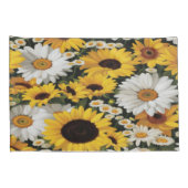 ヒマワリとデイジー#50 - Pillowcase 枕カバー (裏面-右)