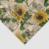 ヒマワリとトンボデザイン14 薄葉紙 (詳細)