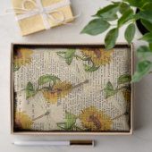 ヒマワリとトンボデザイン16 薄葉紙 (ギフト)