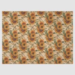 ヒマワリとトンボデザイン3 薄葉紙