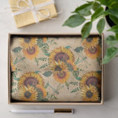 ヒマワリとトンボデザイン6 薄葉紙 (ギフト)