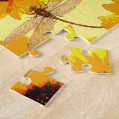 ヒマワリとトンボ ジグソーパズル (側面)