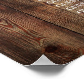 ヒマワリとネイビーのバラ結婚のシーティングチャート ポスター (角)