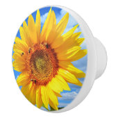 ヒマワリとハチのセラミックノブ セラミックノブ (右)