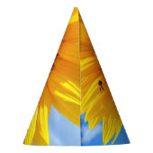 ヒマワリとハチのパーティー帽子 パーティーハット (裏面)